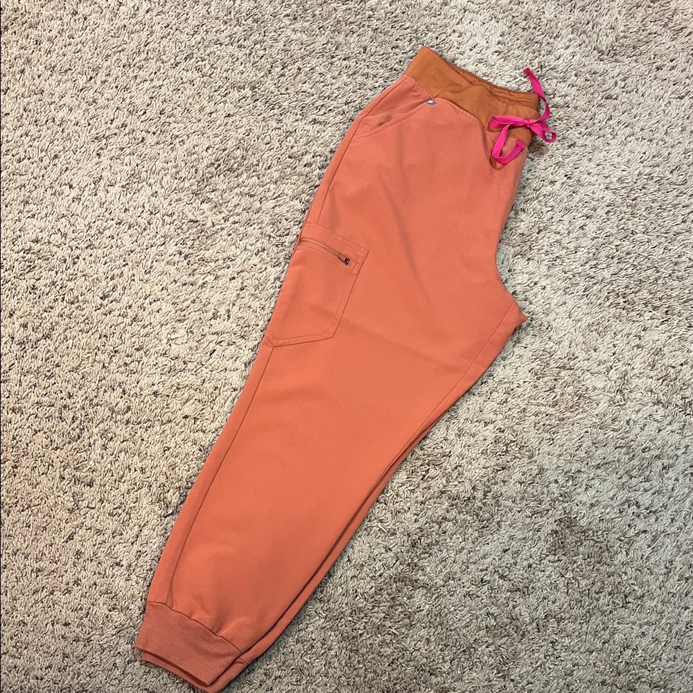 Figs Zamora Jogger Scrub Pants / Limited Edition Terracotta - Picture 4 of 11
